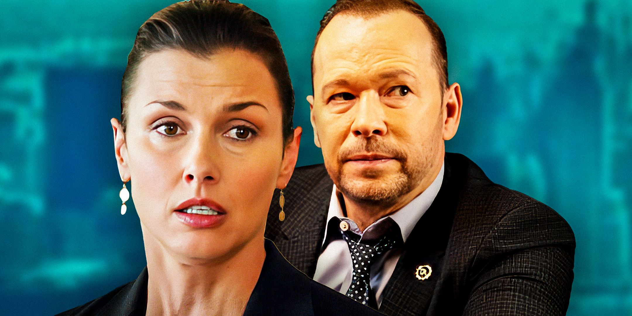 Donnie Wahlberg and Bridget Moynahan from Blue Bloods