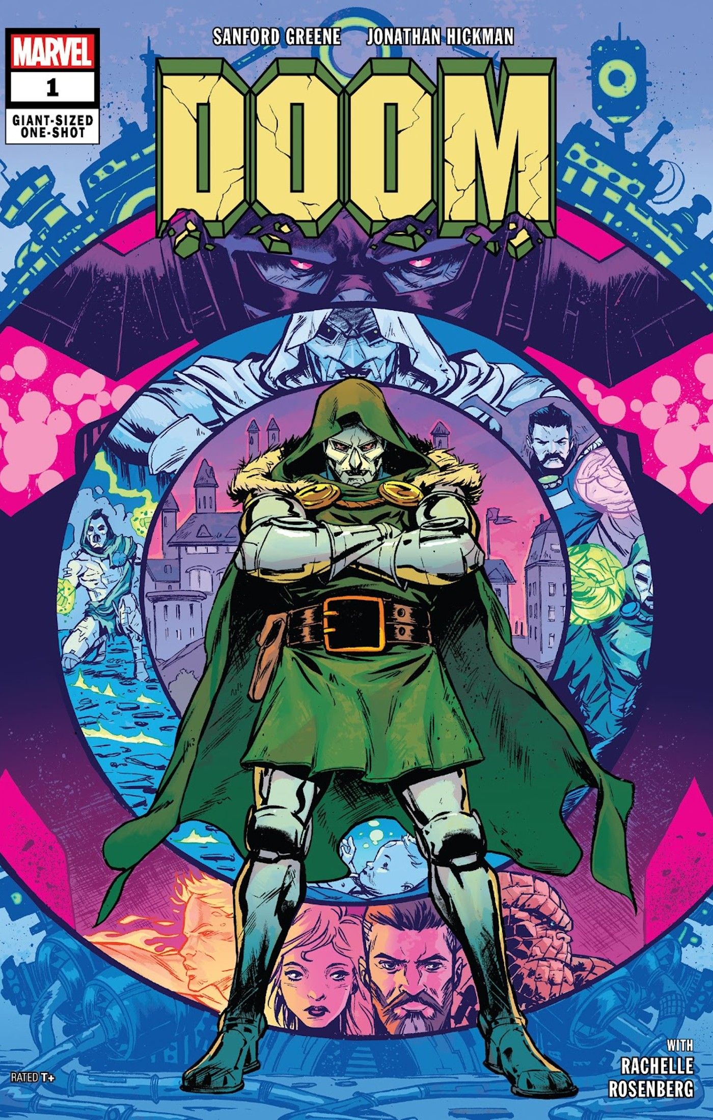 Portada de Doom #1 con el Doctor Doom con los brazos cruzados
