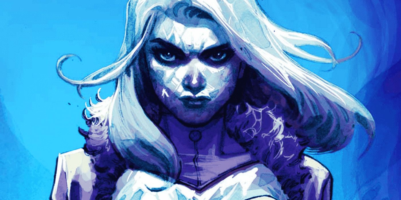 Emma Frost com pele de diamante na Marvel Comics