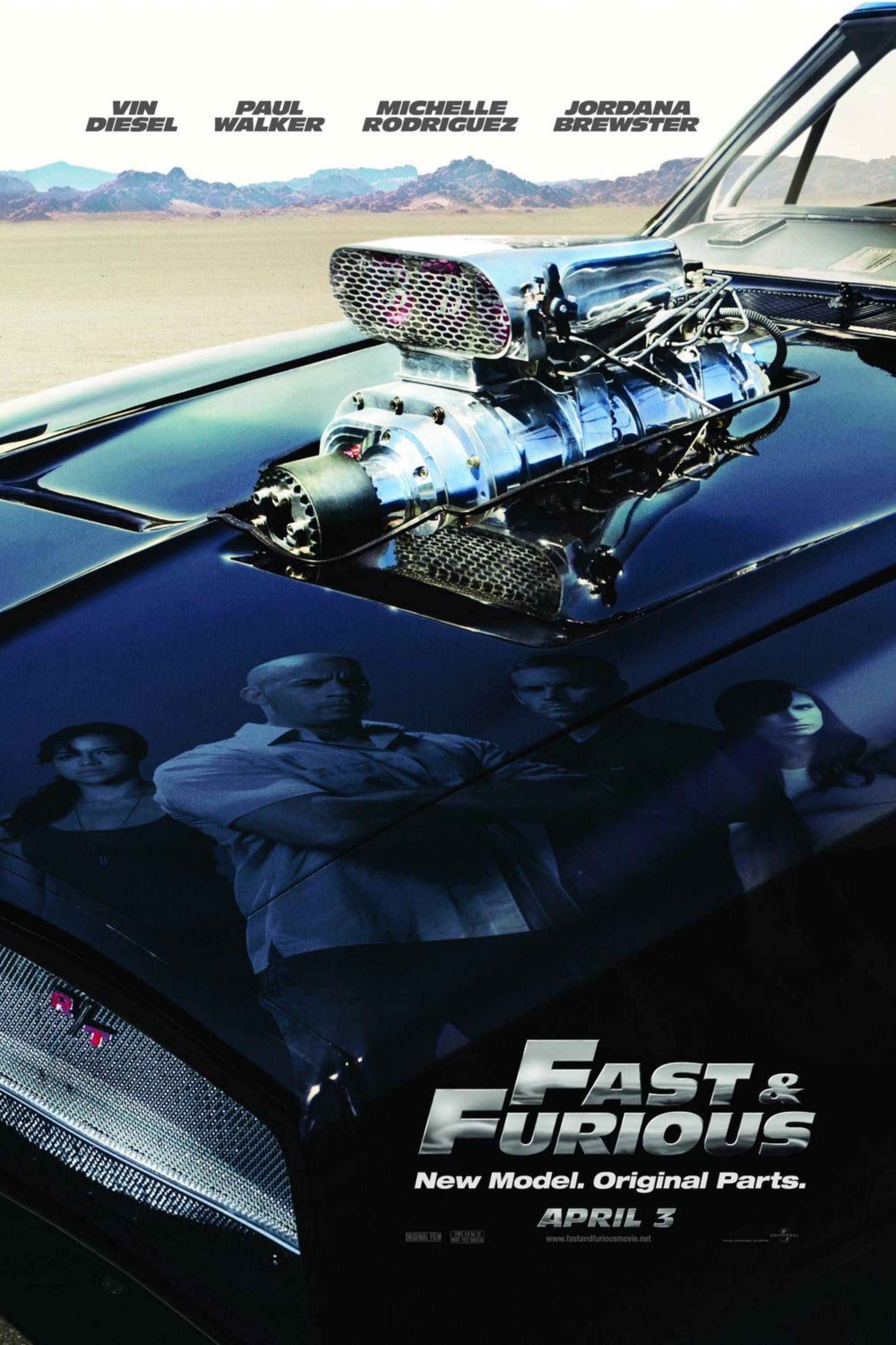 Velozes e Furiosos (2009) - Pôster - Vin Diesel & Paul Walker & Michelle Rodriguez