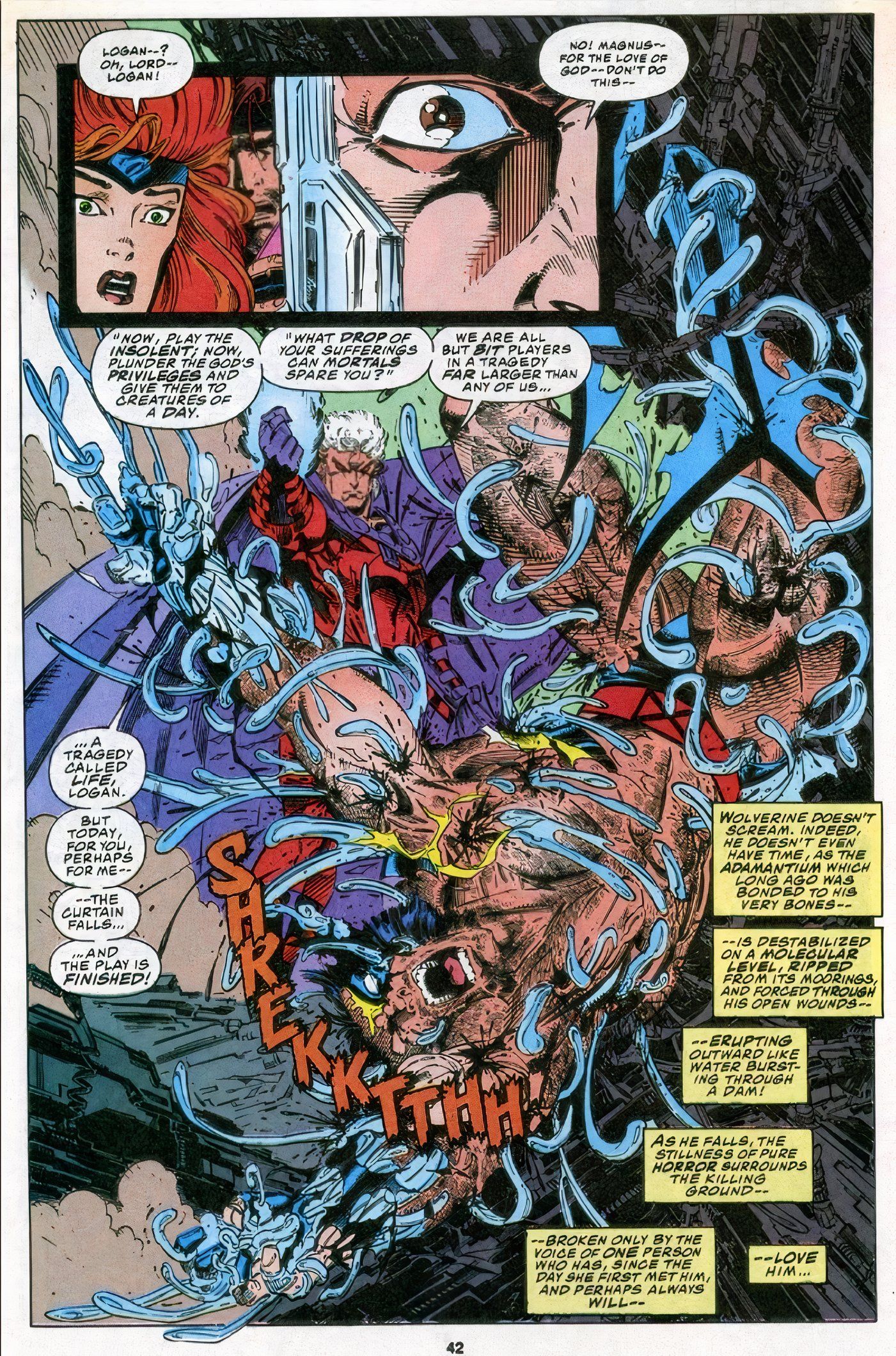 Atrações Fatais X-Men #25 com Wolverine e Magneto Adamantium