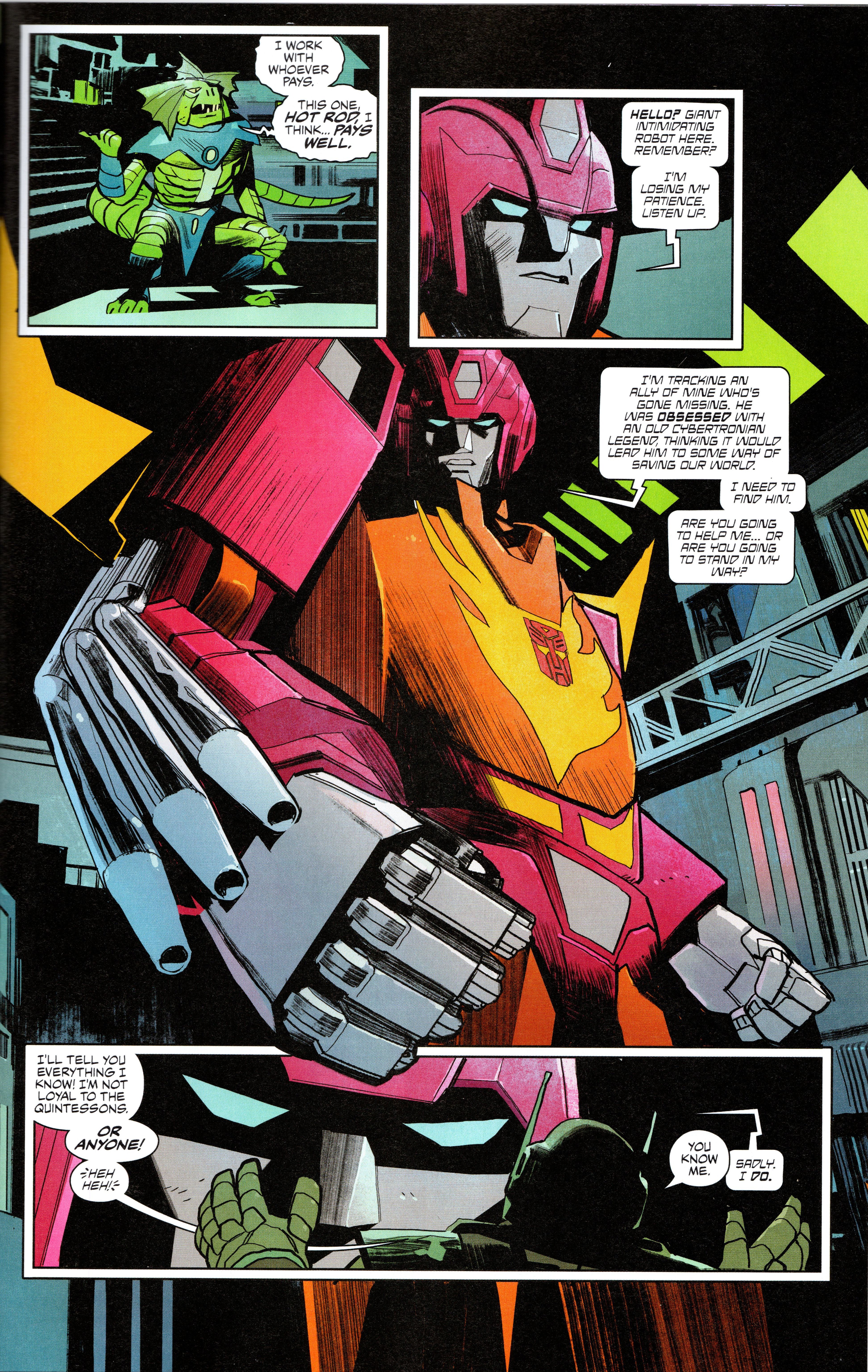 FCBD Energon Universe Special # 1 Void Rivals Hot Rod está procurando um aliado