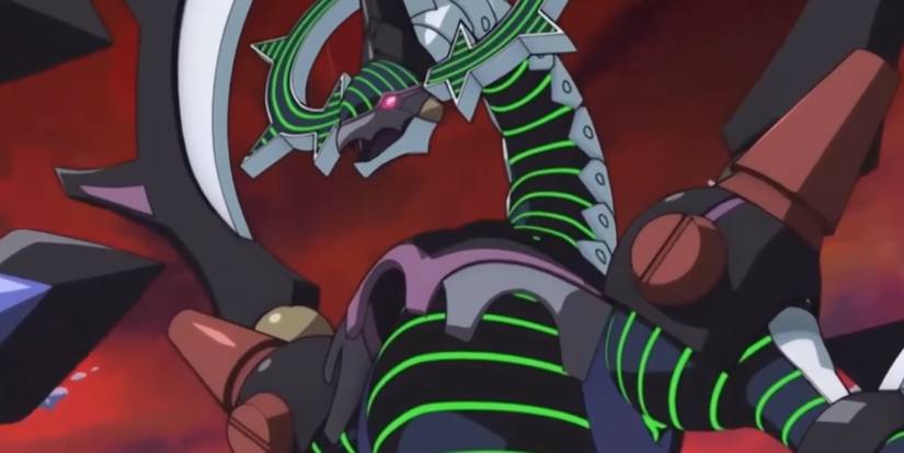 Yusaku's most powerful Link Monster Firewall Darkfluid Dragon