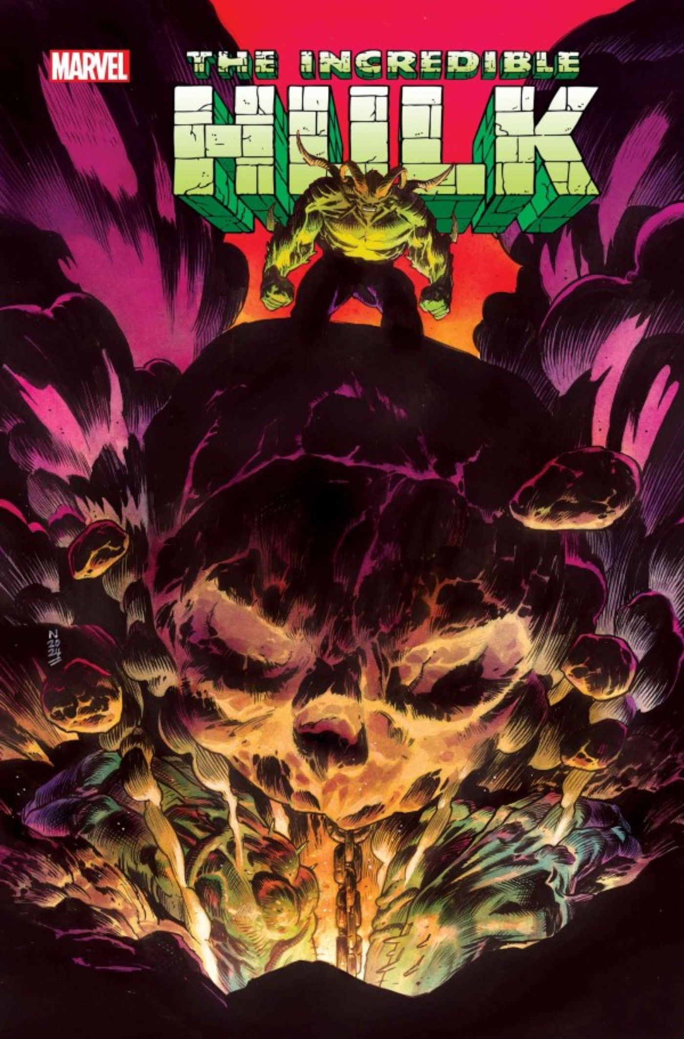 Cover for The Incredible Hulk #16 featuring the first Hulk, Enkidu.