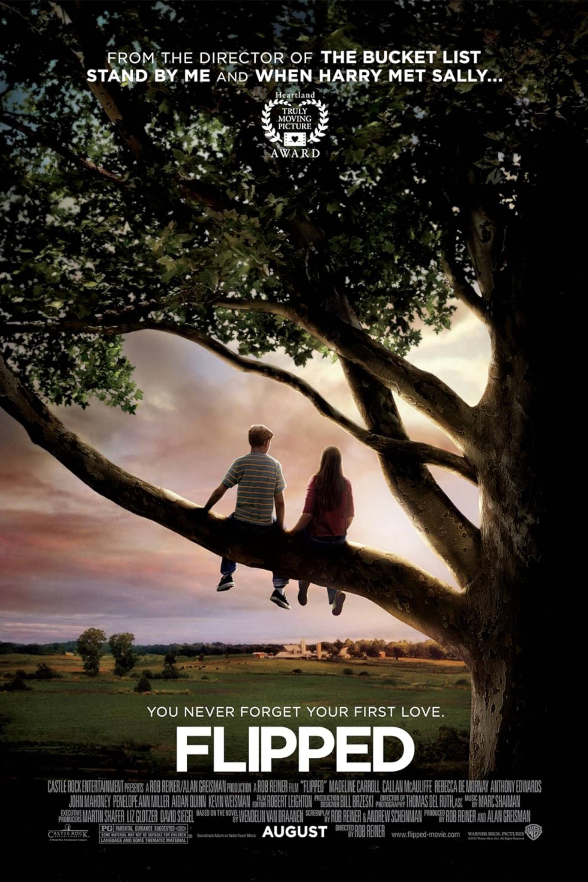 Flipped (2010) - Pôster - Madeline Carroll e Callan Mcauliffe em uma árvore