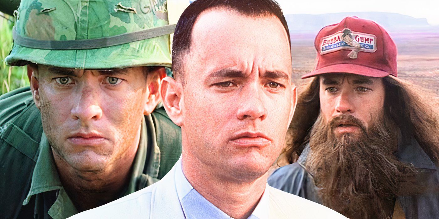 A collage of three images from Forrest Gump - created by Tom Russell