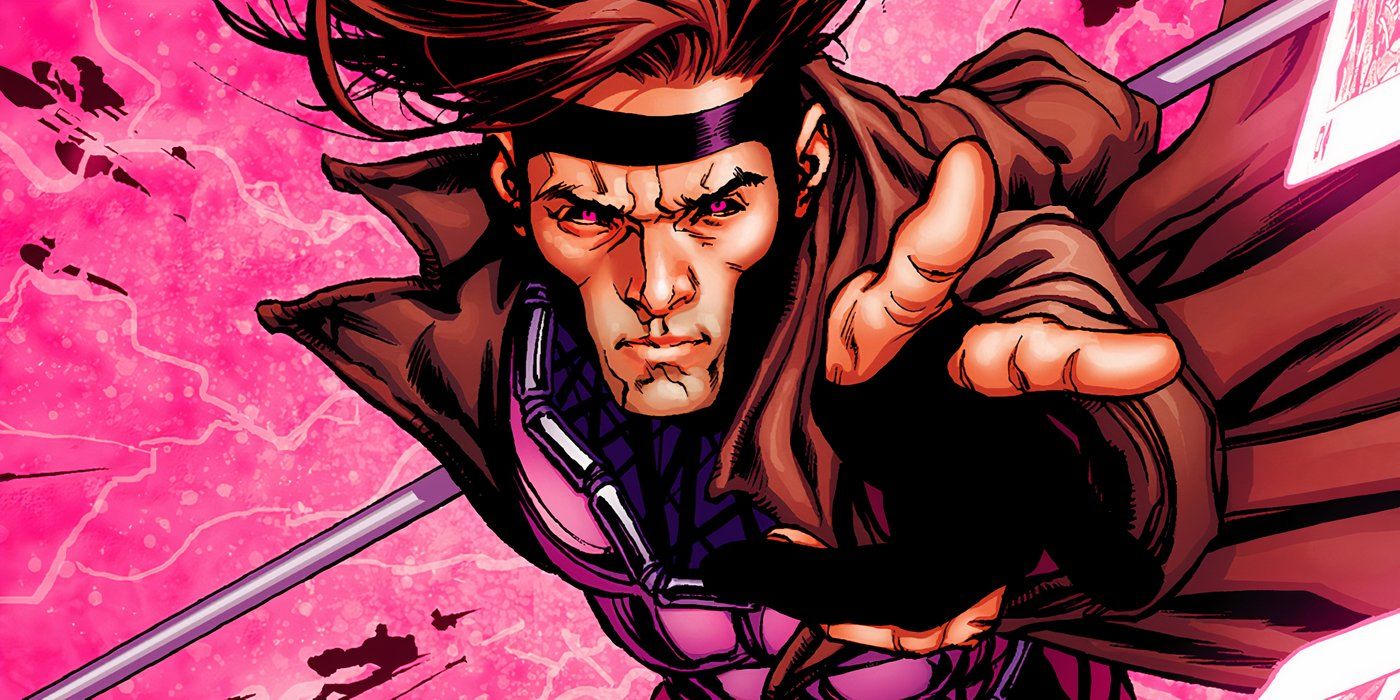 Gambit throwing playing cards in Marvel Comics