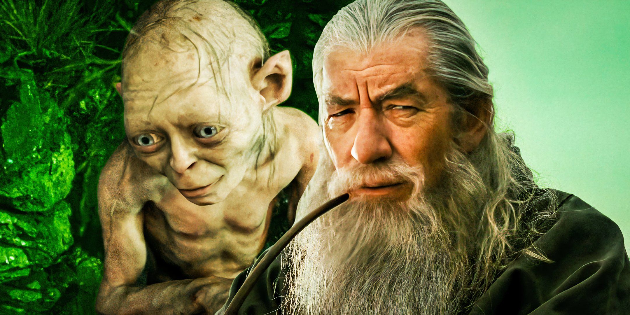 Gandalf and Gollum from The Lord of the Rings