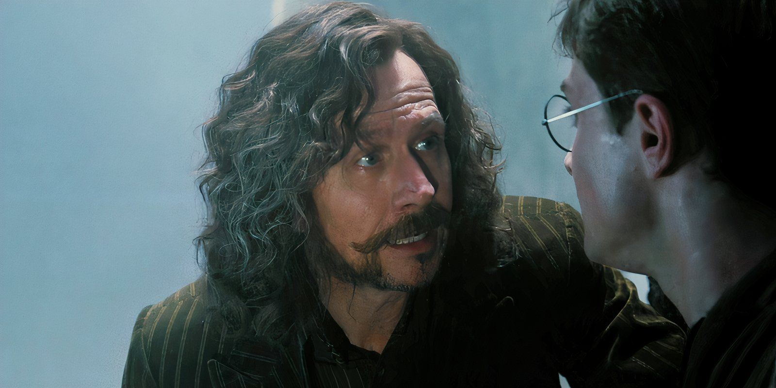 Gary Oldman talking to Harry as Sirius Black in Harry Potter and the Order of the Phoenix