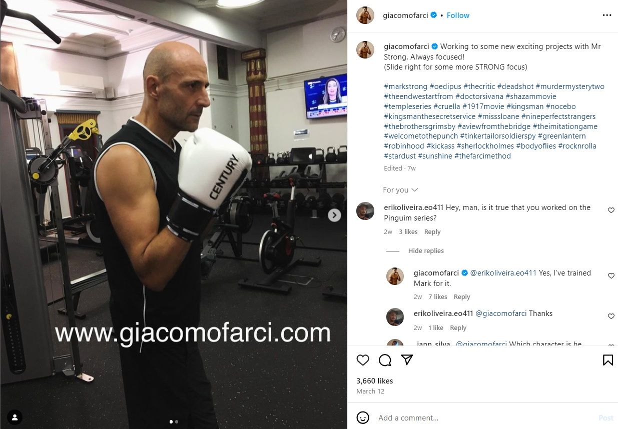 Giacomo Farci responde sobre Mark Strong