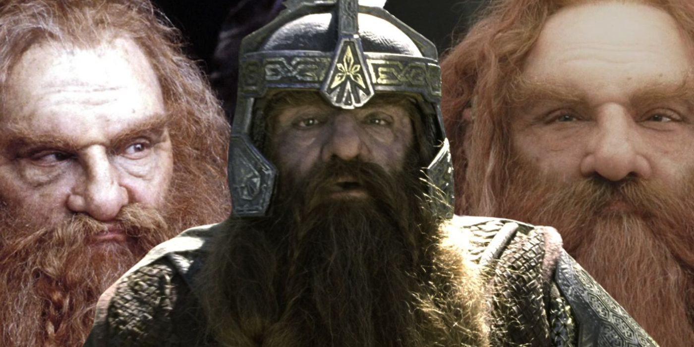 A collage image of three stills of Gimli from Lord of the Rings - created by Tom Russell