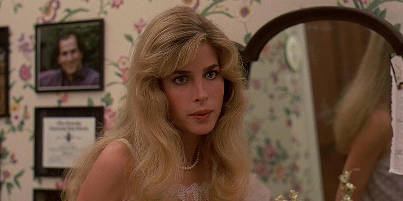 Blanche Baker As Ginny Baker Sitting by Her Mirror In Sixteen Candles