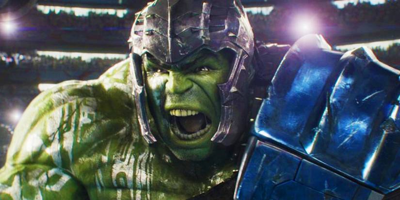 Gladiator Hulk yelling in Thor Ragnarok