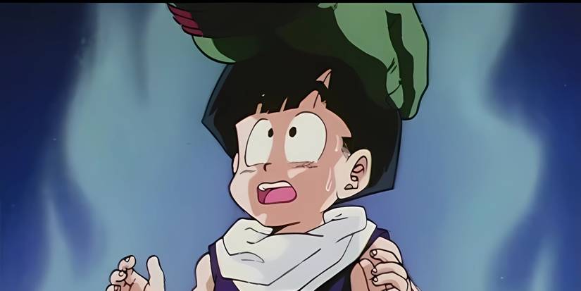 Gohan has his potential unlocked by Guru as a child.