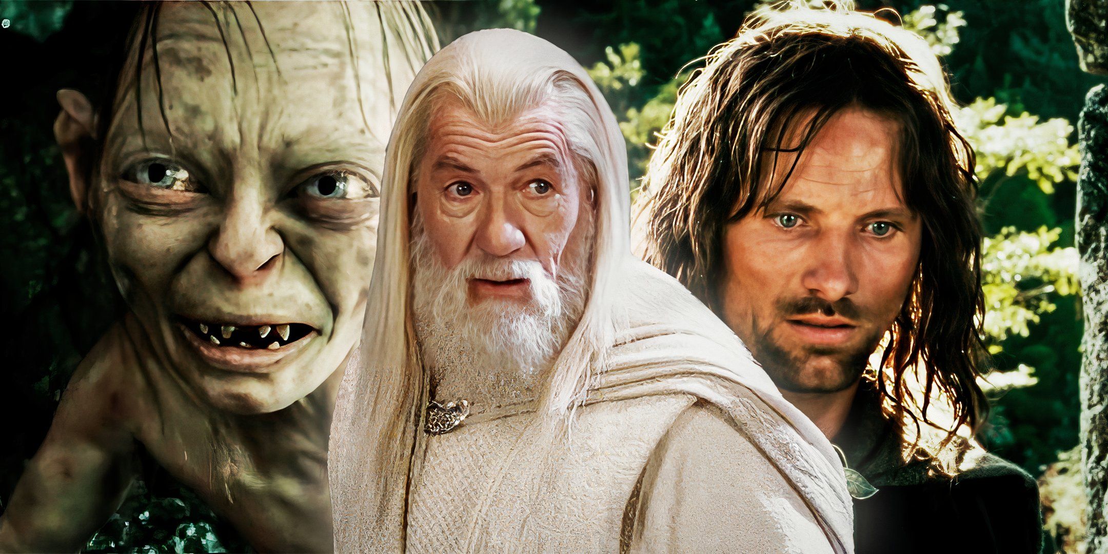 Gollum Gandalf and Aragorn From Lord Of The Rings Franchise
