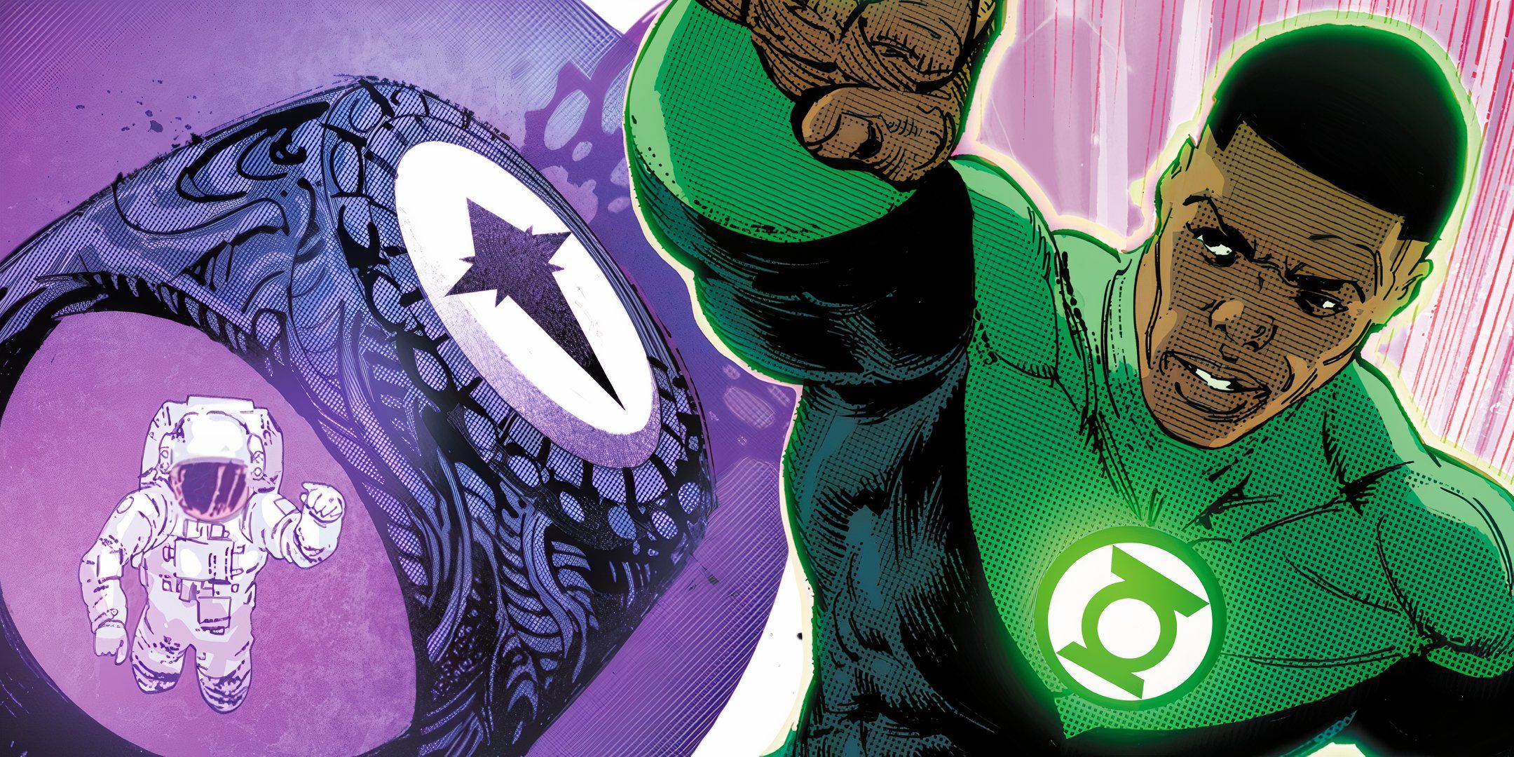 Green Lantern John Stewart and Queen Ajna Ring DC