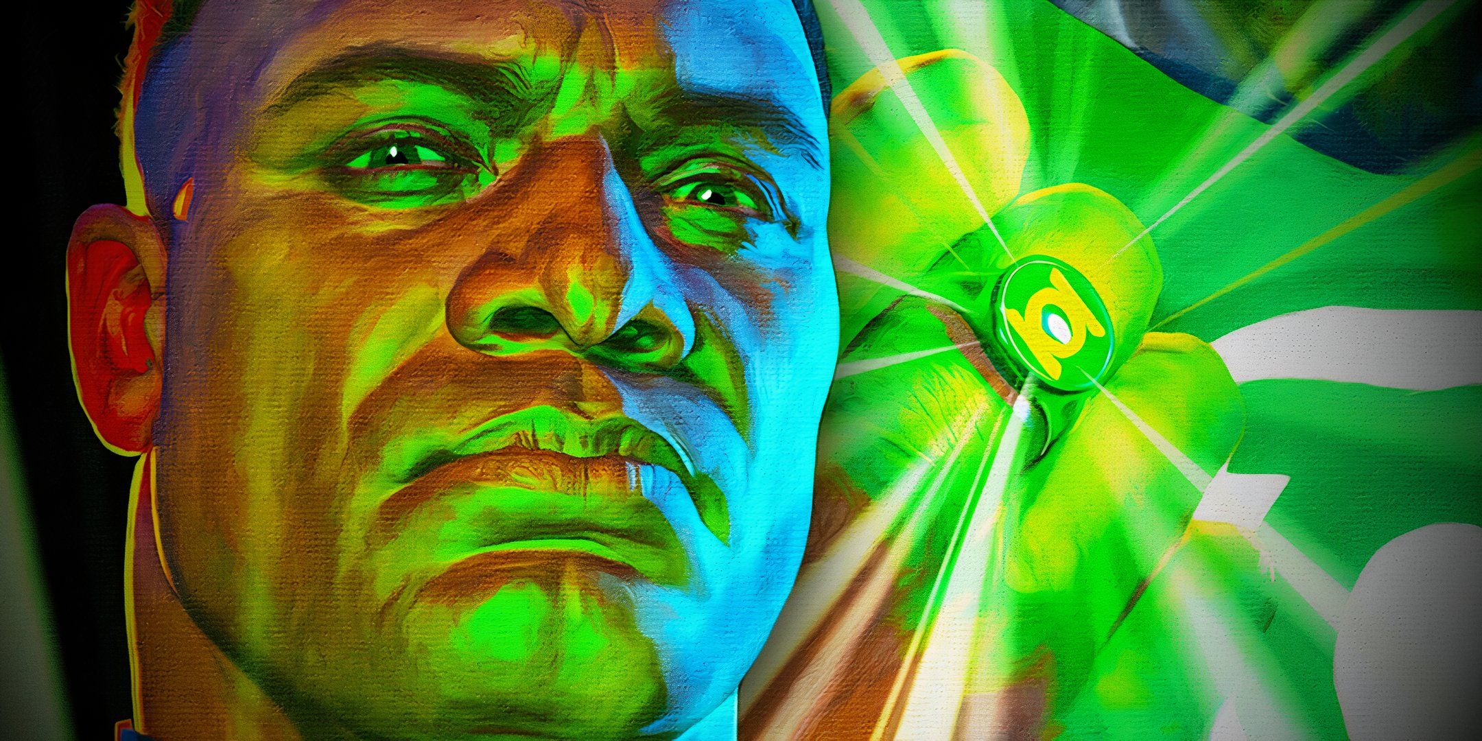 Lanterna Verde John Stewart Power Ring Spears DC Destaque