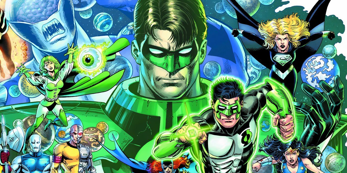 Image of Hal Jordan as Parallax, with Kyle Rayner