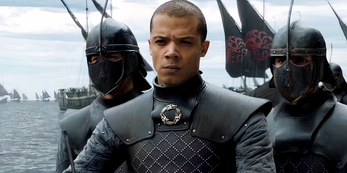 Grey Worm with the unsullied crew in Game of Thrones finale