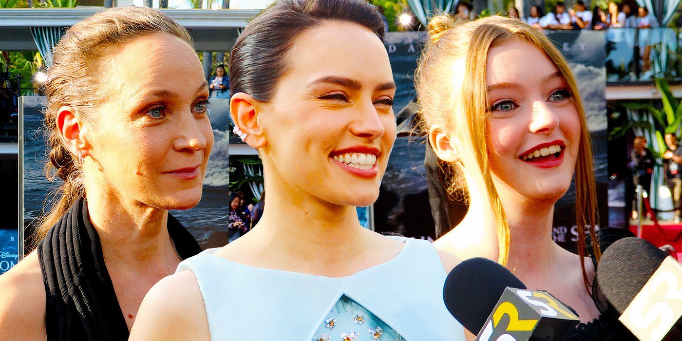 Daisy Ridley & Young Woman and The Sea Team Honor Trudy Ederle's Story On The Red Carpet