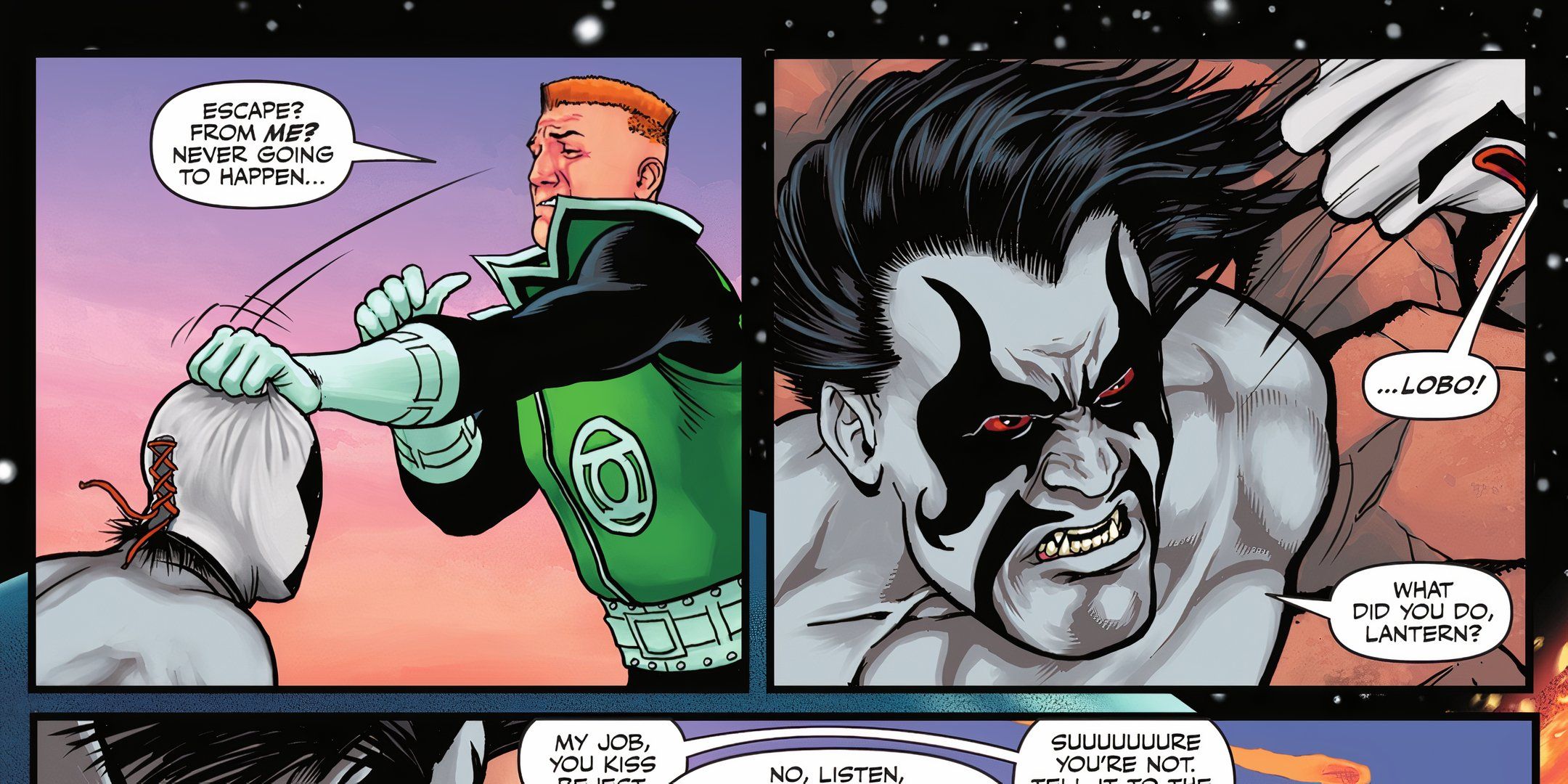 Guy Gardner Unmasks Lobo DC