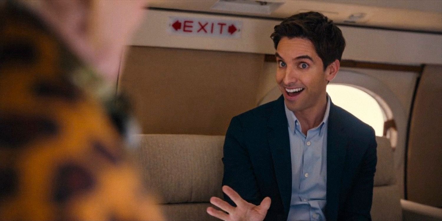 Jimmy (Paul W. Downs) makes a surprised expression in Hacks season 3 episode 3 and 4