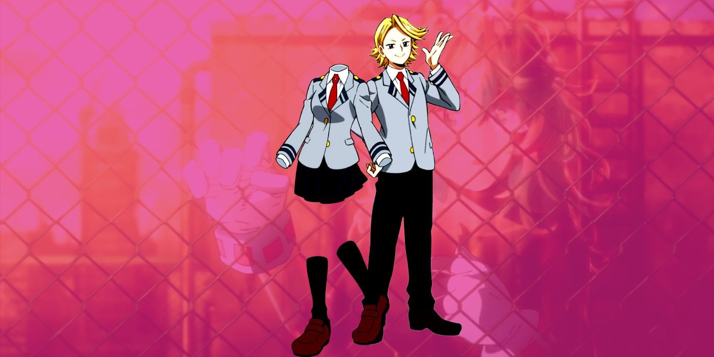 Hagakure and Aoyama standing side by side