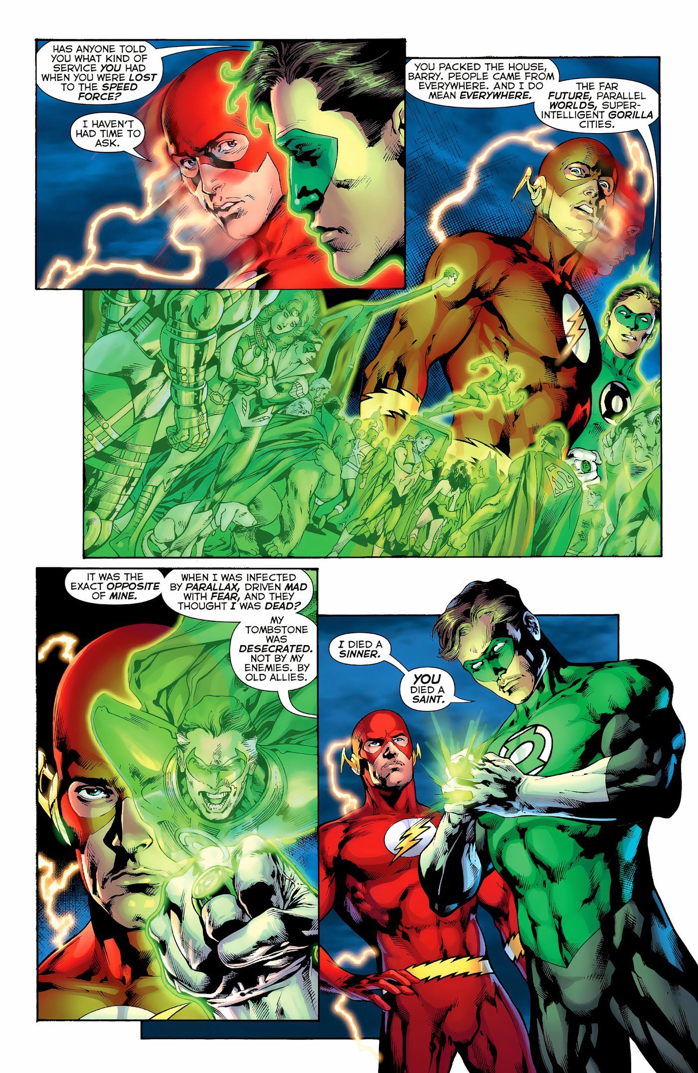 Hal Jordan admite que a Liga da Justiça profanou seu túmulo-1