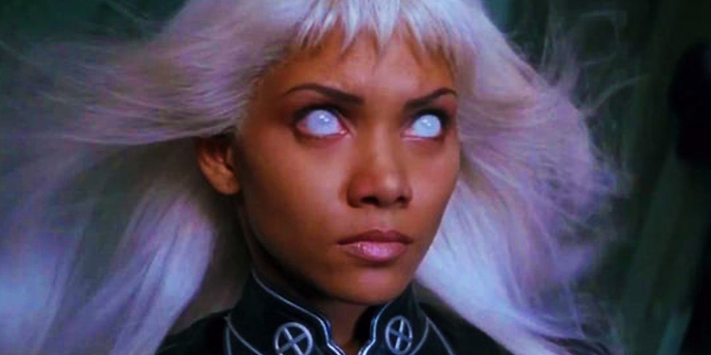 Halle Berry's Storm altering the weather in X-Men