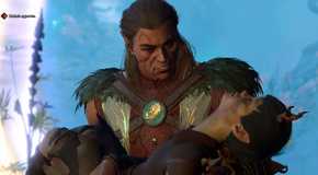 Halsin emerges from the portal carrying an unconcious Thaniel in Baldur's Gate 3