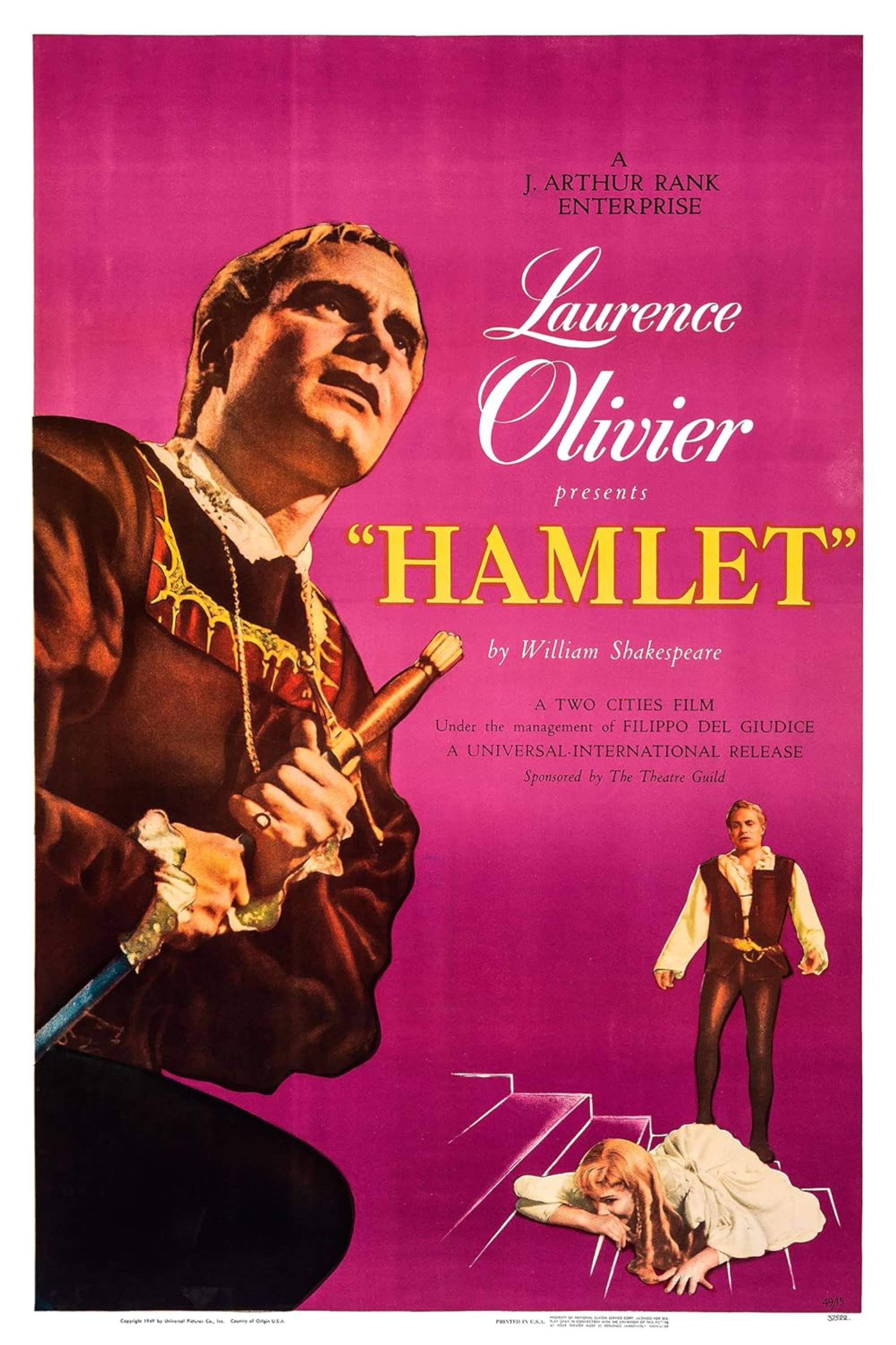 Hamlet (1948) - Póster - Laurence Olivier