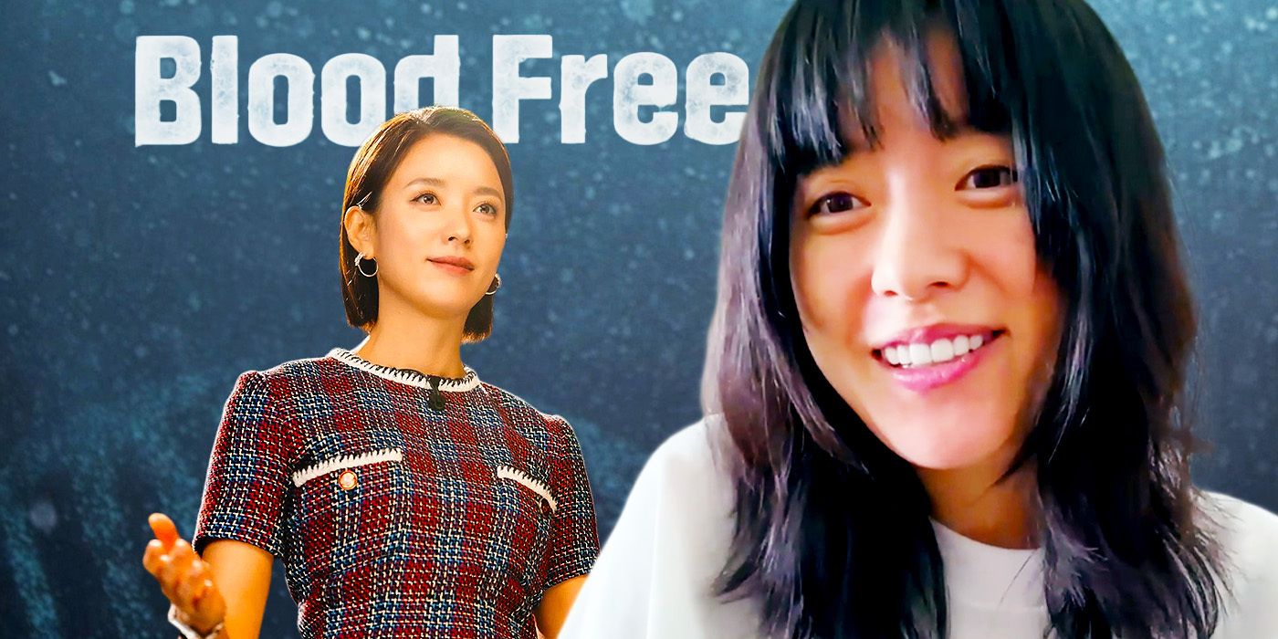 Edited image of Han Hyo-joo during Blood Free interview