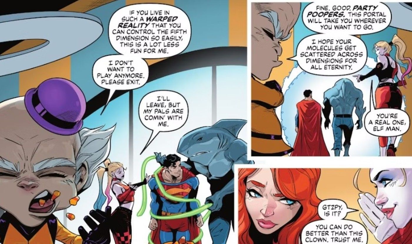 Harley bate no senhor Mxyzptlk 2