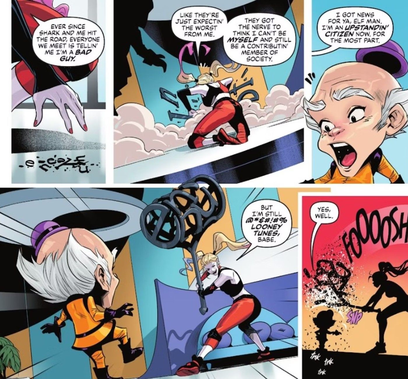 Harley bate no senhor Mxyzptlk