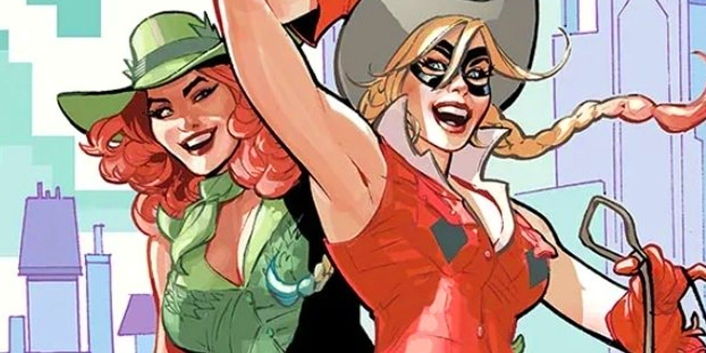 harley quinn and poison ivy as cowgirls-2
