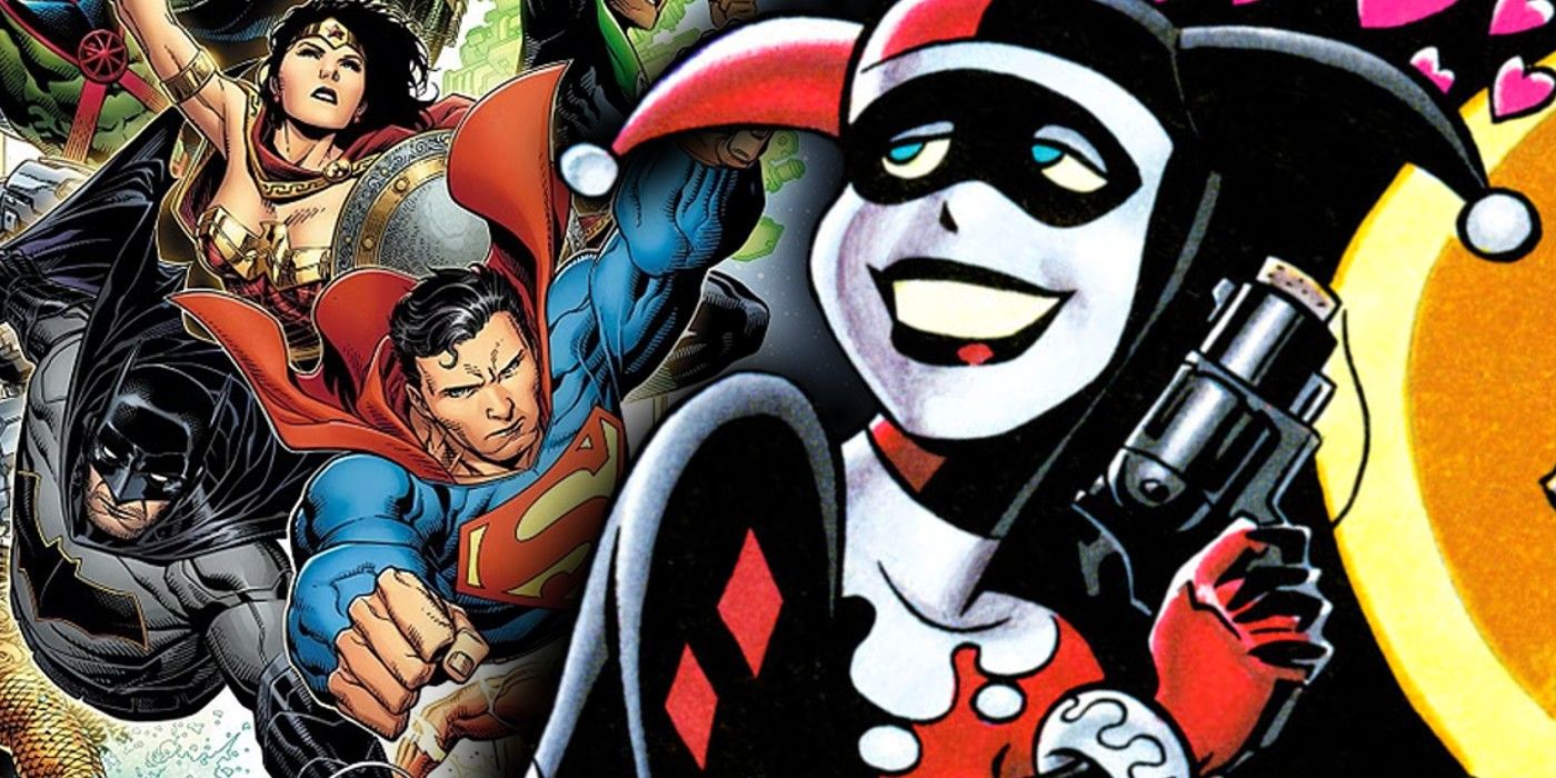 harley quinn crushing on the justice league