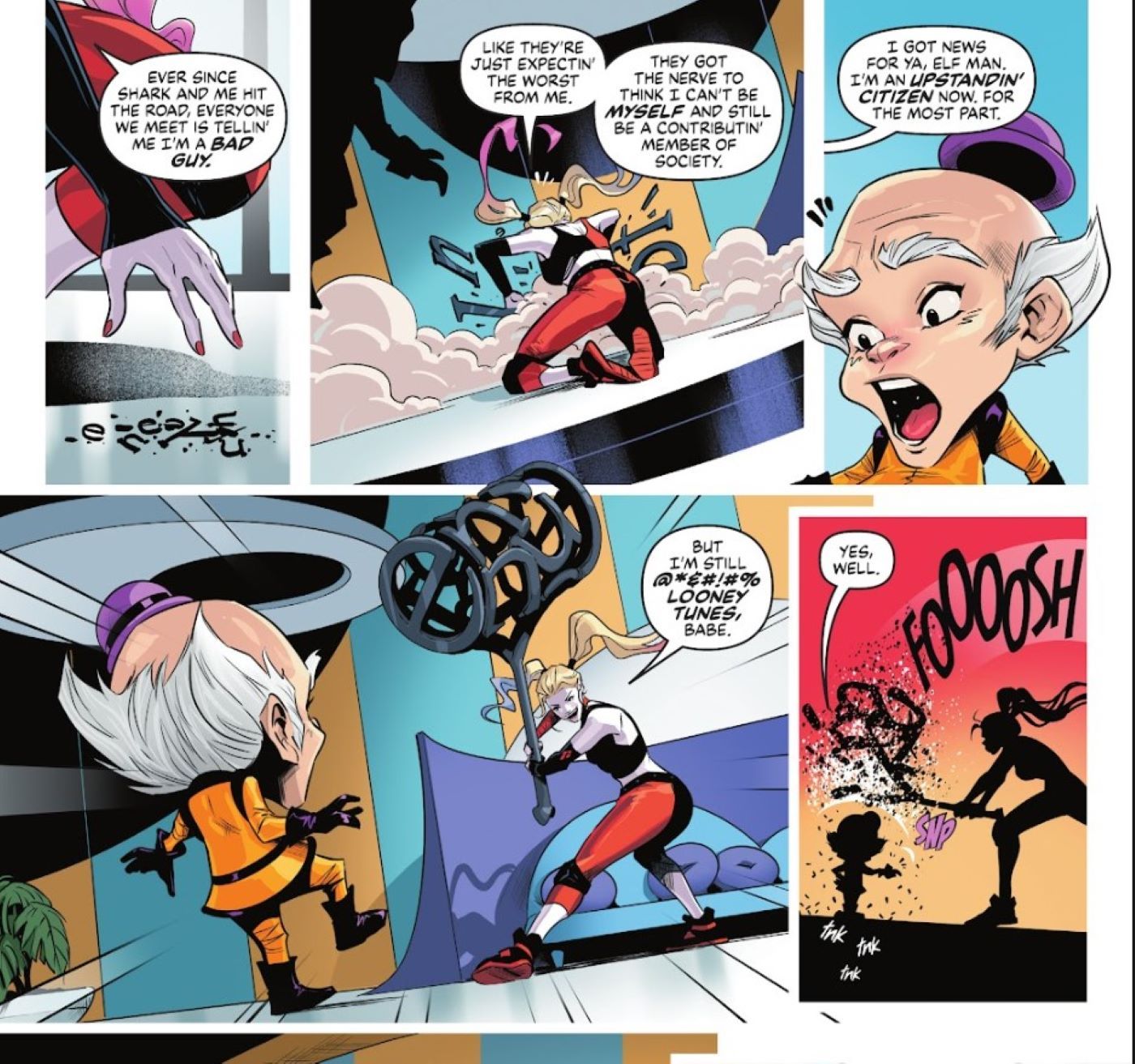 Harley Quinn contra Mister M en la escapada de primavera de DC 