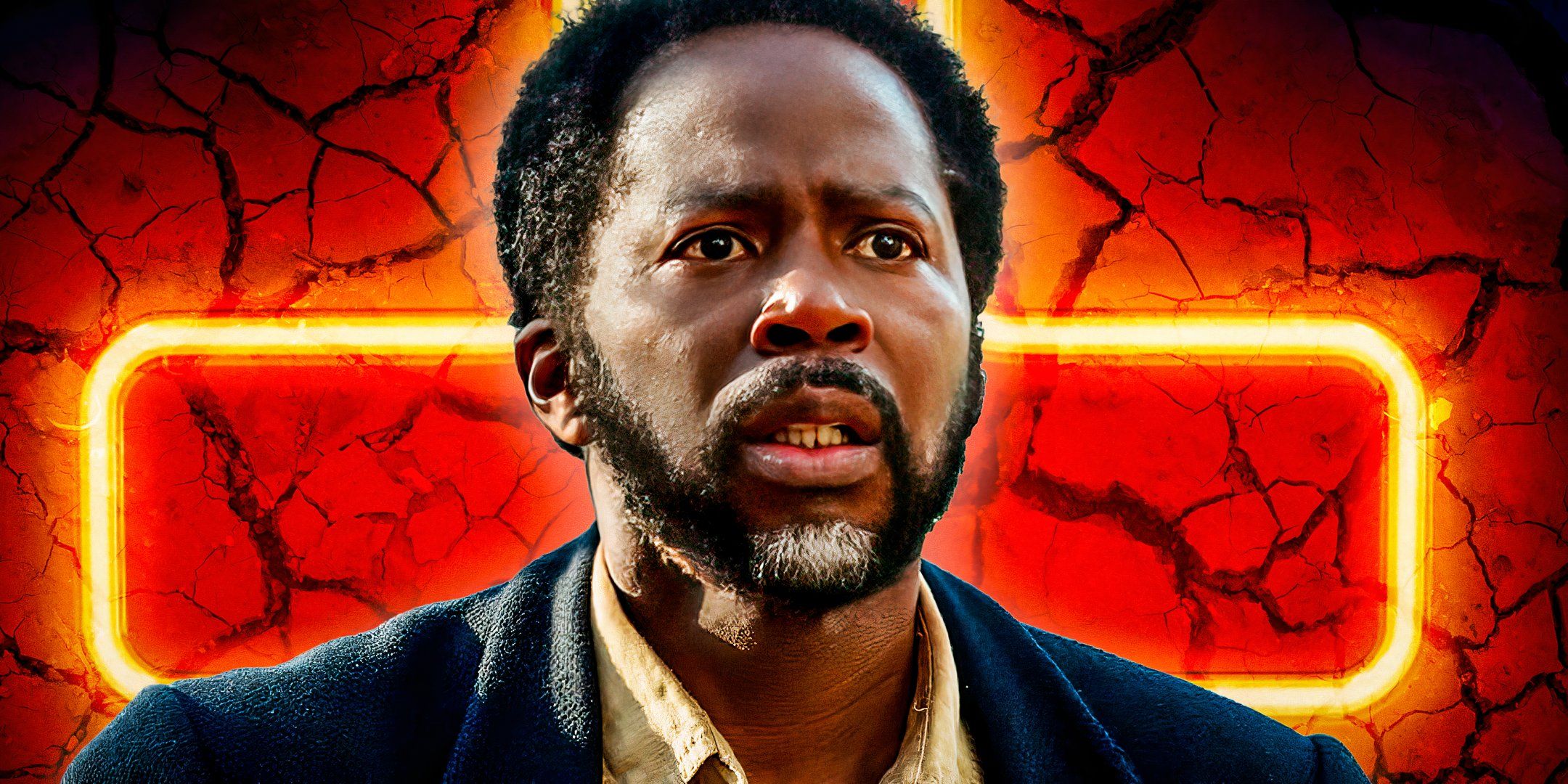 Harold Perrineau as Boyd Stevens in From TV Show with red background
