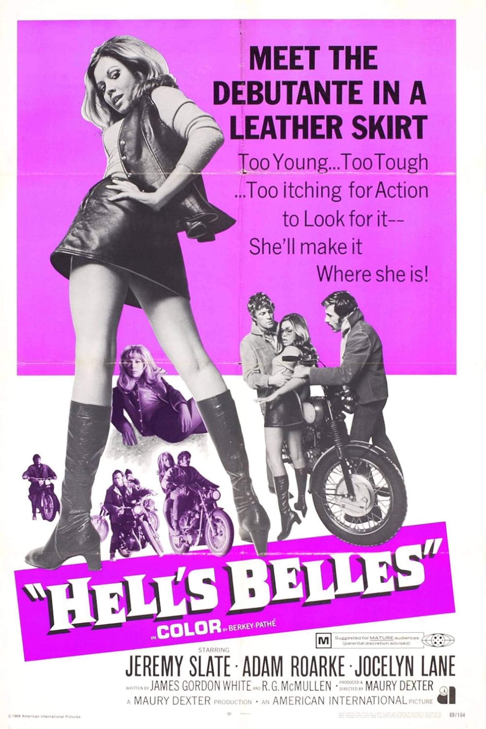 Hell&rsquo;s Belles (1969) - Poster - Jermy Slate &amp; Adam Roarke