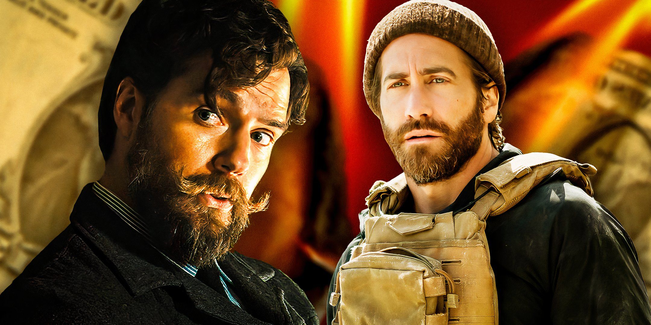 Henry-Cavill-as-Gus-March-Phillips-from-The-Ministry-of-Ungentlemanly-Warfare--and-Jake-Gyllenhaal-as-Master-Sergeant-John-Kinley-from-The-Covenant-