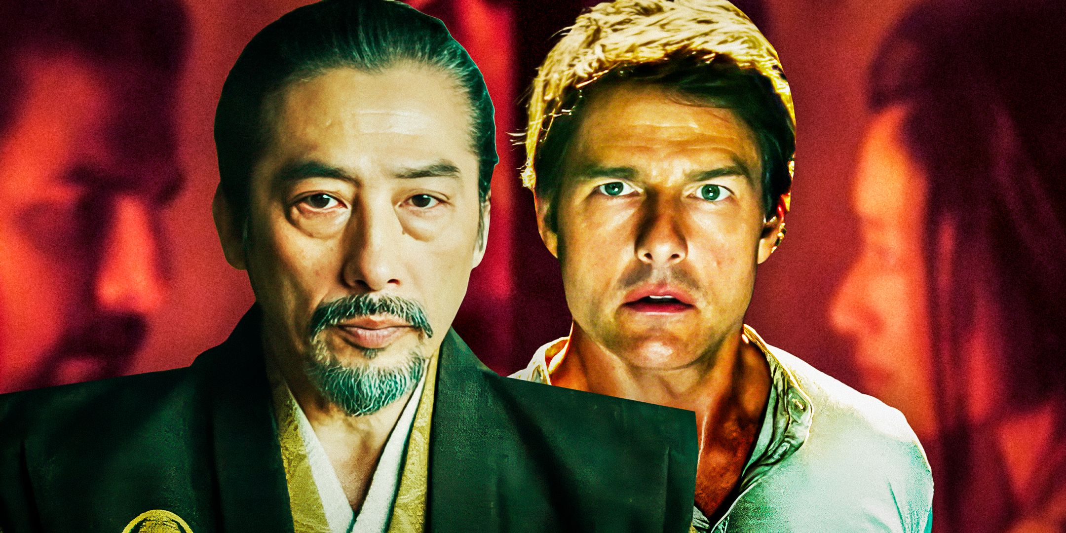 Hiroyuki Sanada as Yoshii Toranaga from Shogun and Tom Cruise