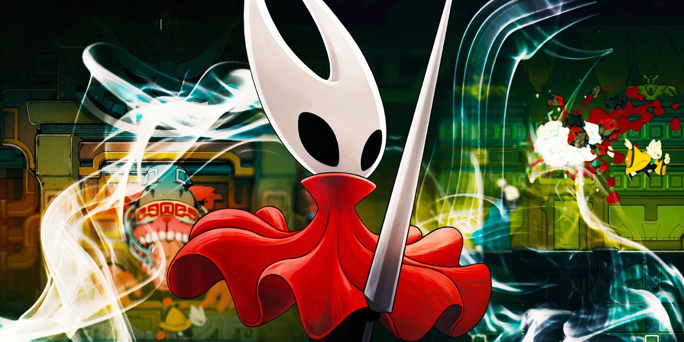 Hollow Knight Silksong character with gameplay from Nine Sols.