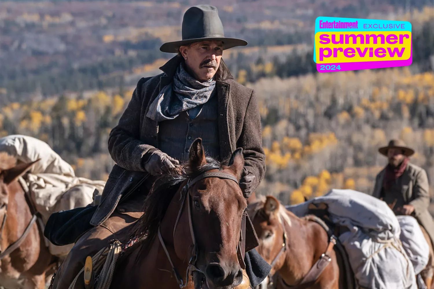 Horizon Images Preview New Kevin Costner Westerns Intense Wagon Chase