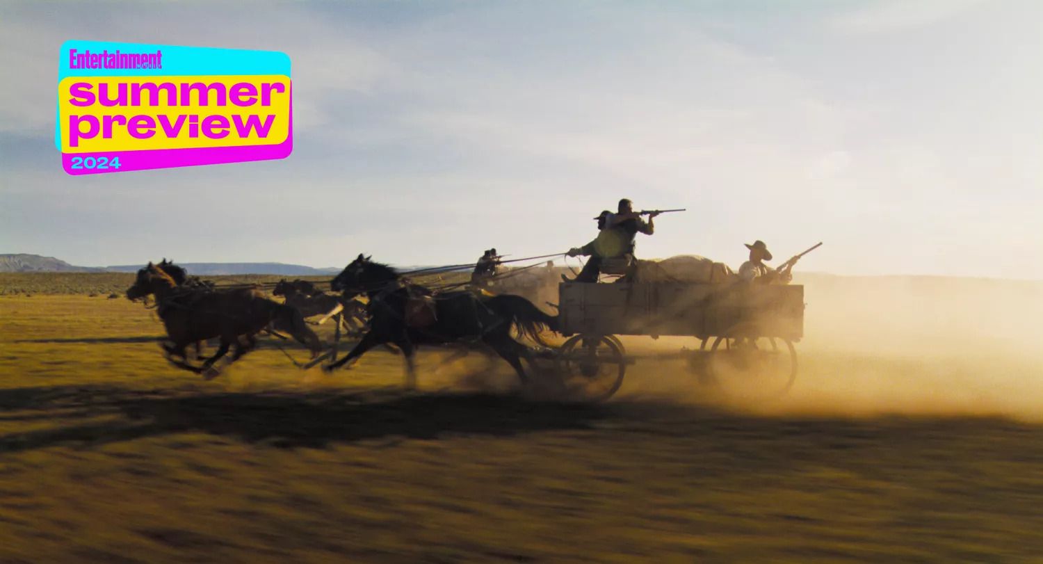 Horizon Images Preview New Kevin Costner Westerns Intense Wagon Chase