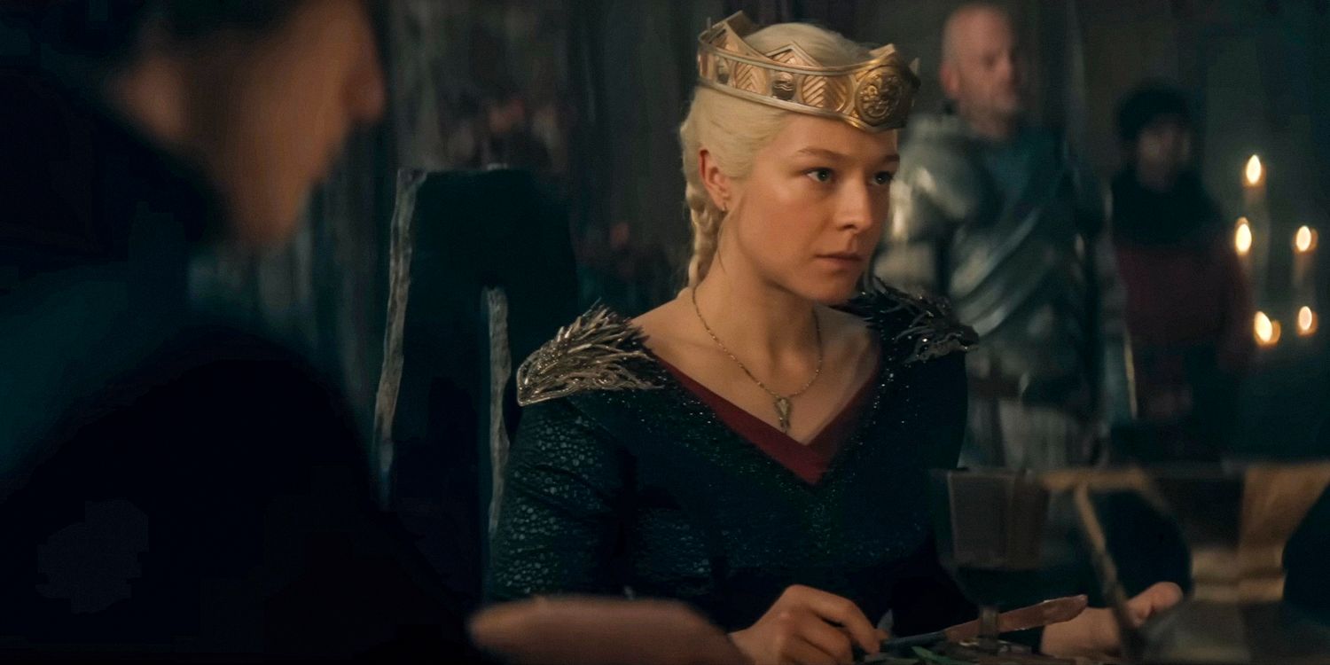Emma D'Arcy Queen como Rhaenyra Targaryen na 2ª temporada de House of the Dragon