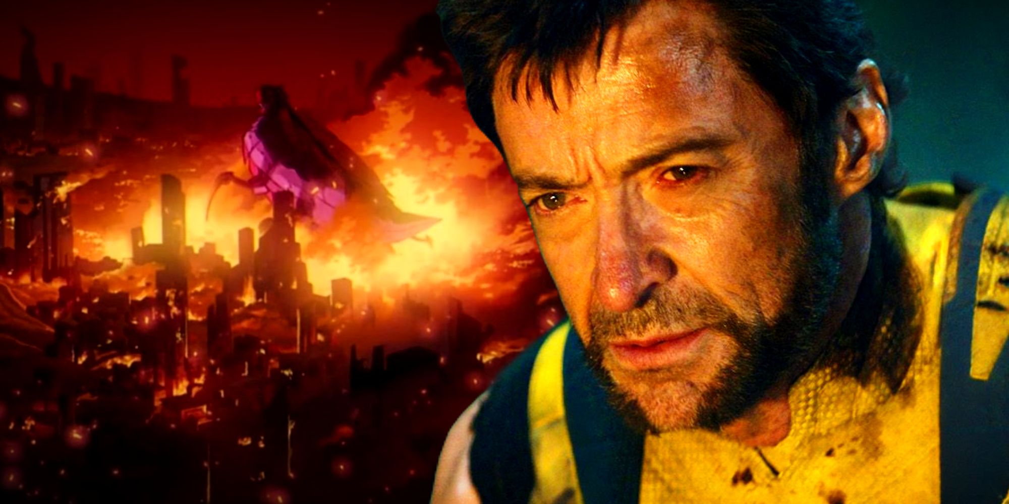 Hugh Jackman's Wolverine Reminisces in Deadpool & Wolverine and the Godzilla Sentinel Destroys Genosha in Deadpool & Wolverine