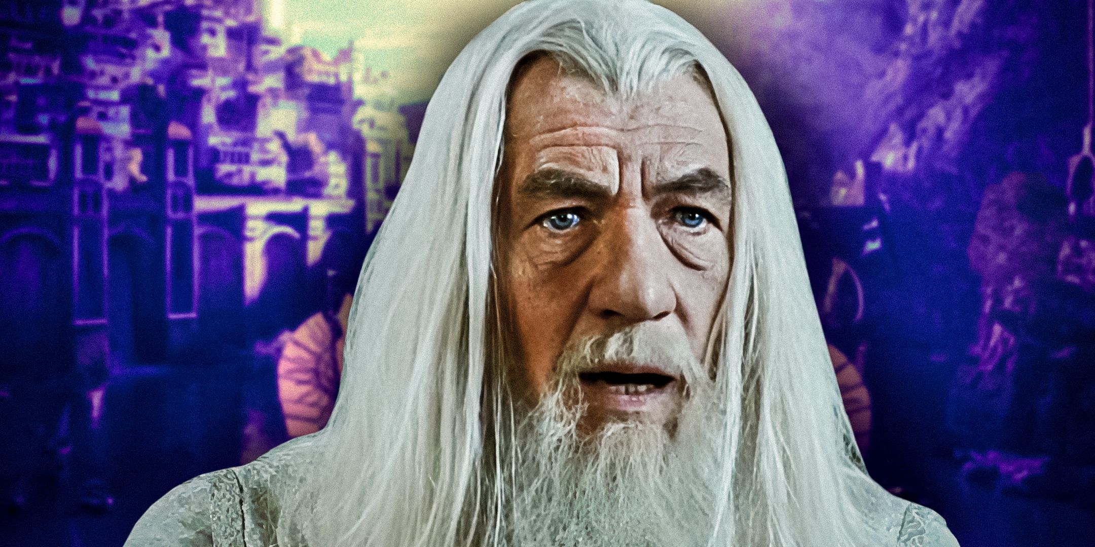 Ian McKellen as Gandalf the White in The Lord of the Rings movies