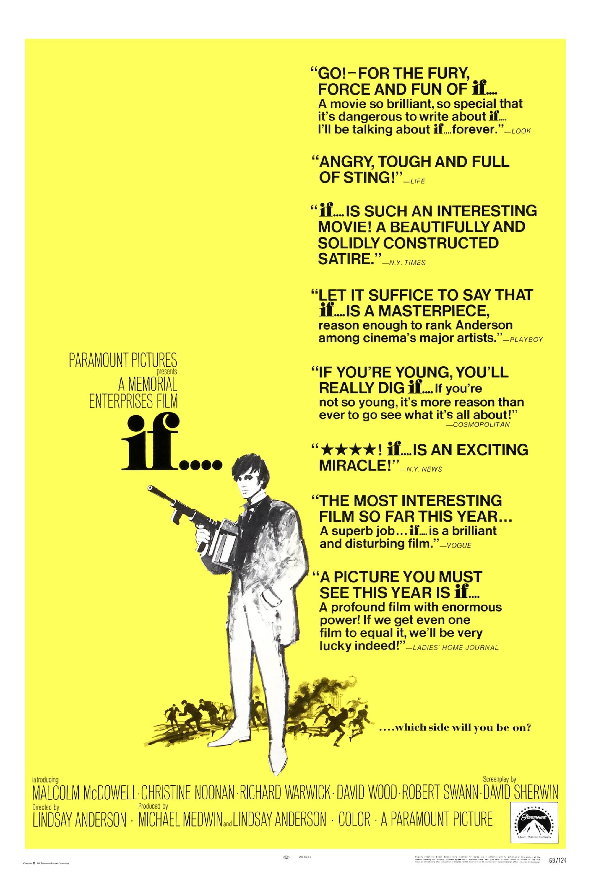 If.... (1968) - Poster - Man with a rfile