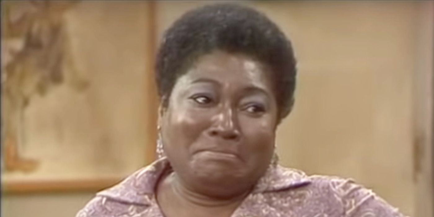Esther Rolle frowning slightly as Florida Evans on the CBS comedy Good Times