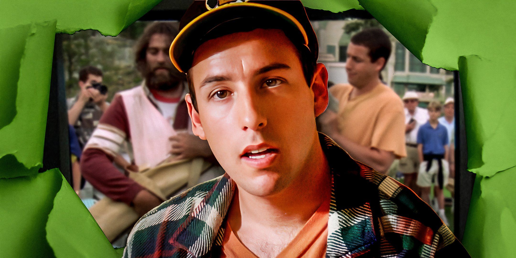 Adam Sandler as the titular character in Happy Gilmore